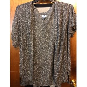 Old Navy- XL- Gray Short Sleeve Cardigan